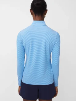 Ace 1/4 Zip Top In Stripe-J.McLaughlin Hot