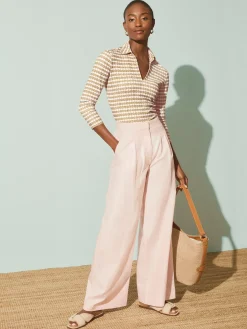 Aida 3/4 Sleeve Top In Aberdeen Geo-J.McLaughlin Fashion