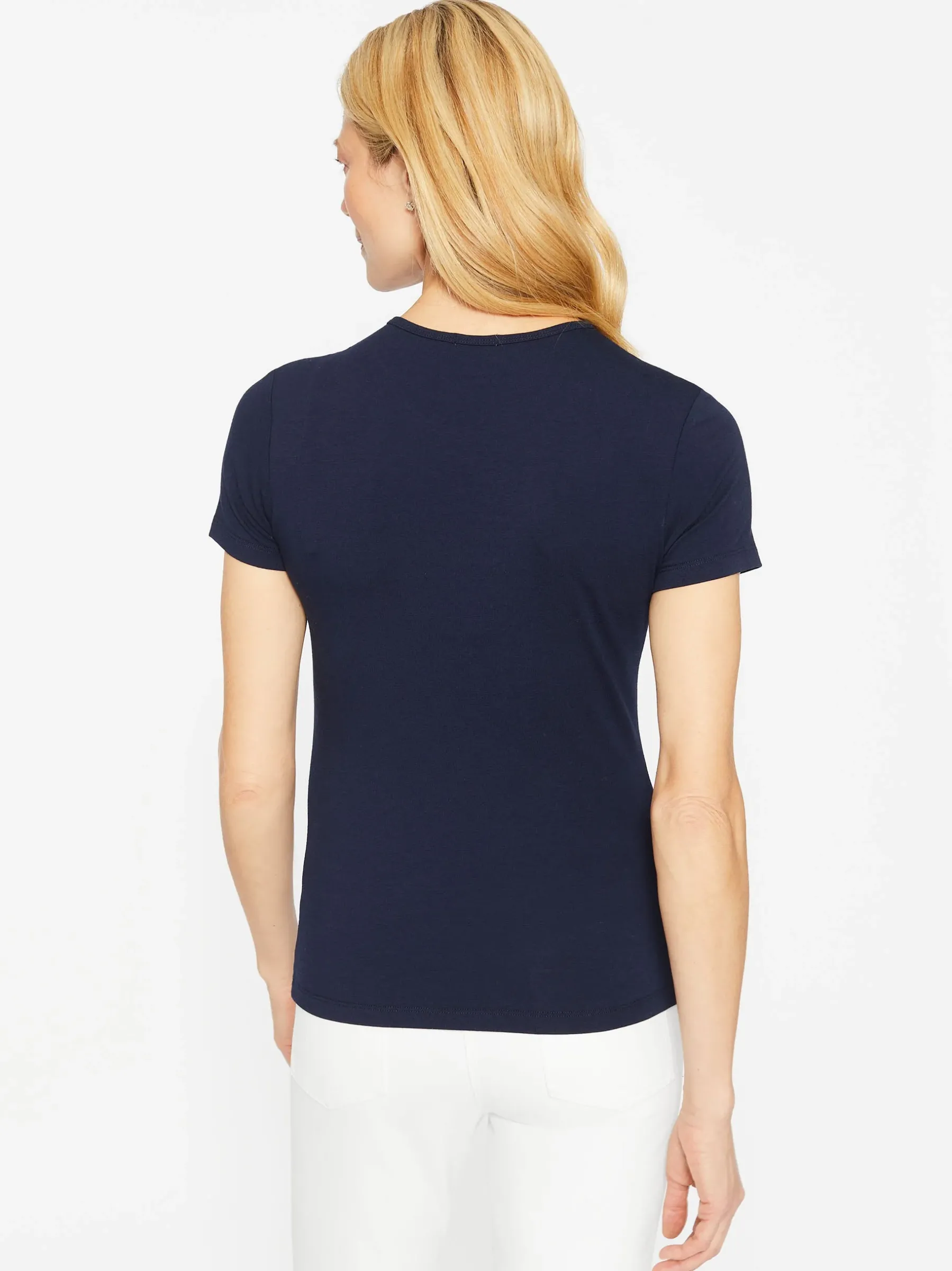 Allie Cap Sleeve Tee-J.McLaughlin Fashion