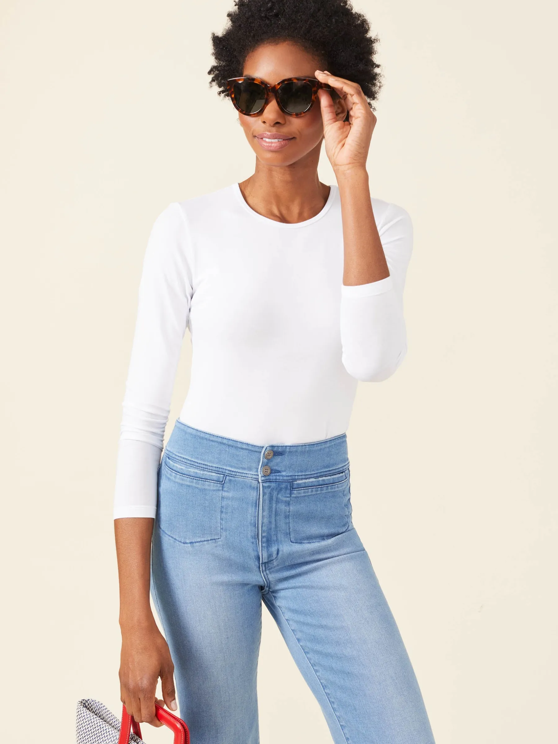 Allie Long Sleeve Tee-J.McLaughlin Outlet