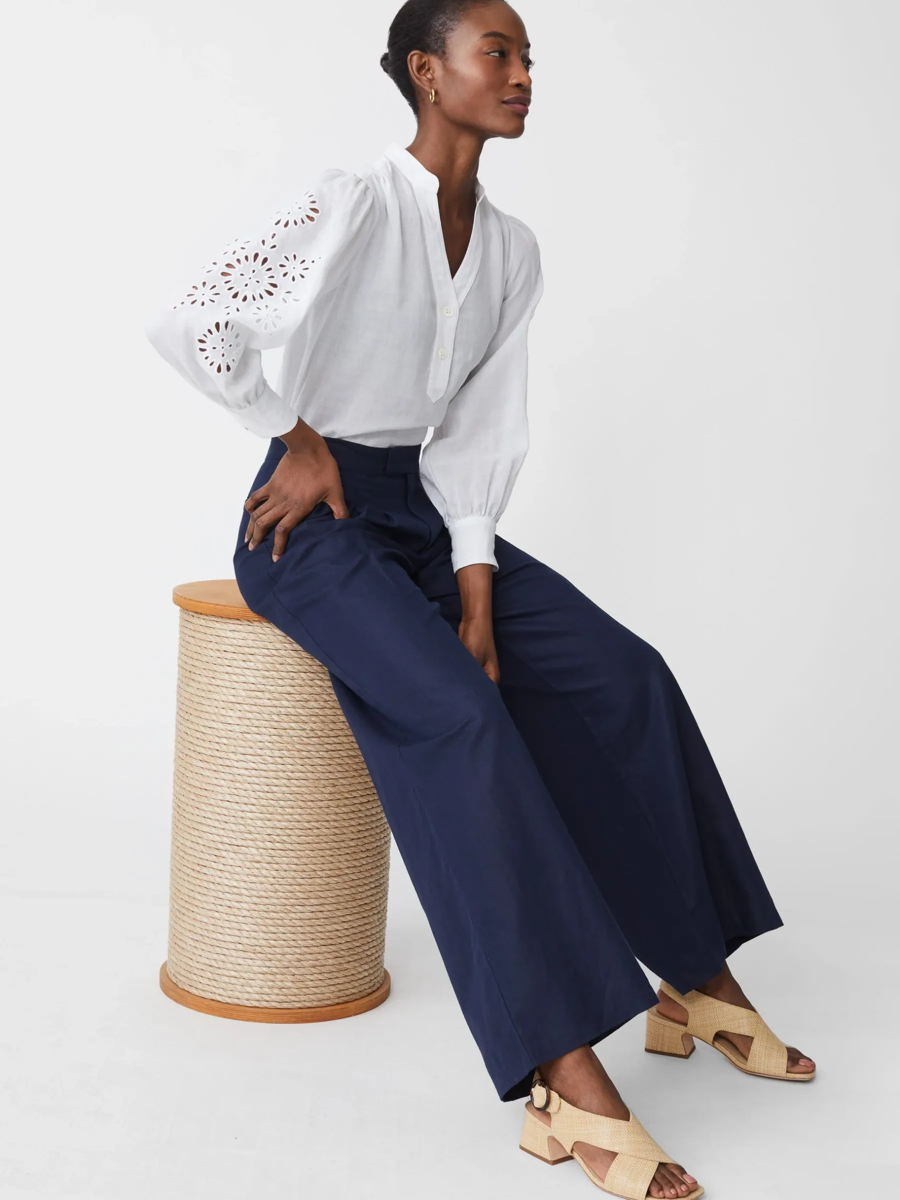 Amal Linen Blend Pants-J.McLaughlin Sale
