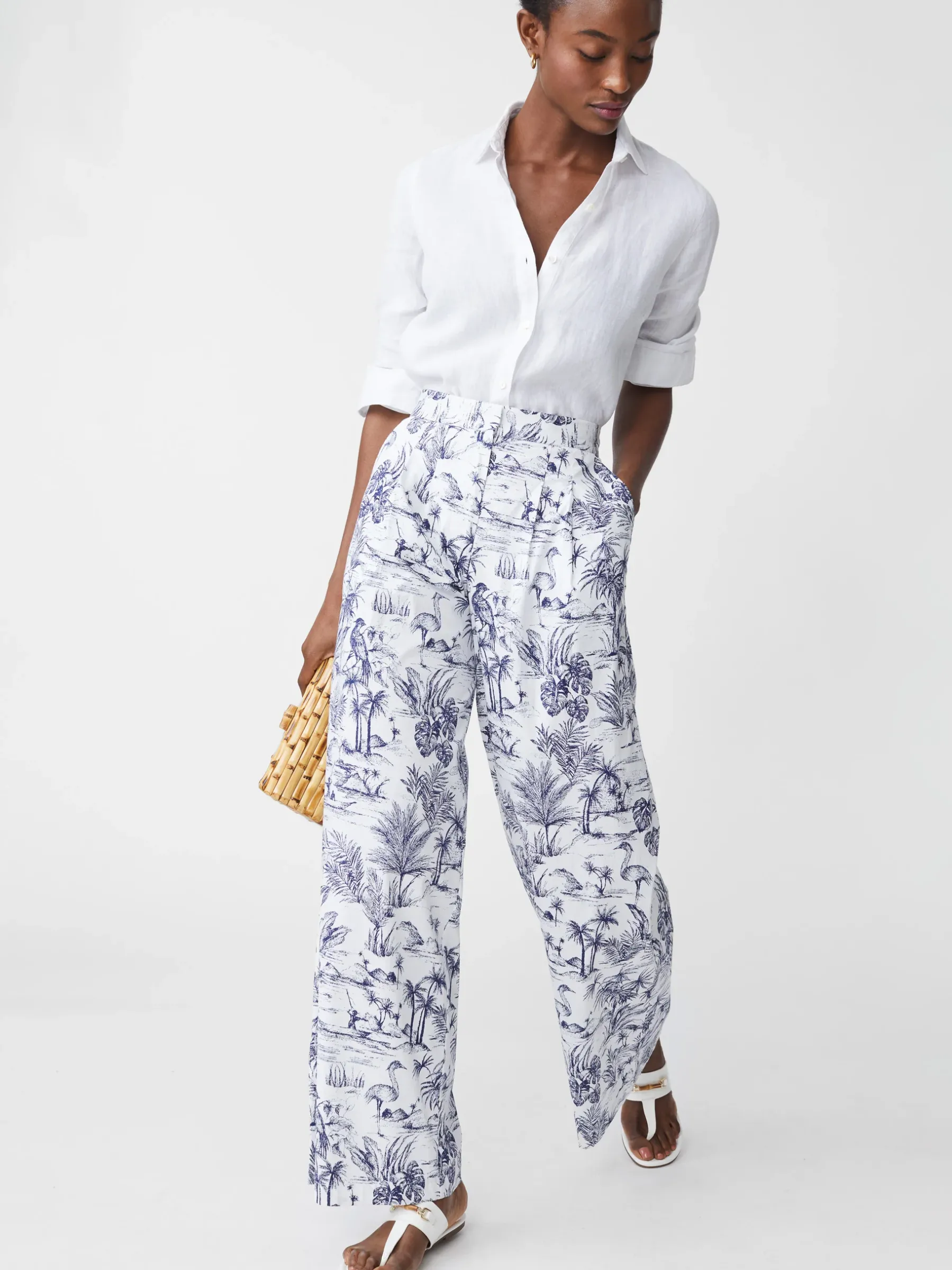 Amal Pants In Heron Toile-J.McLaughlin New