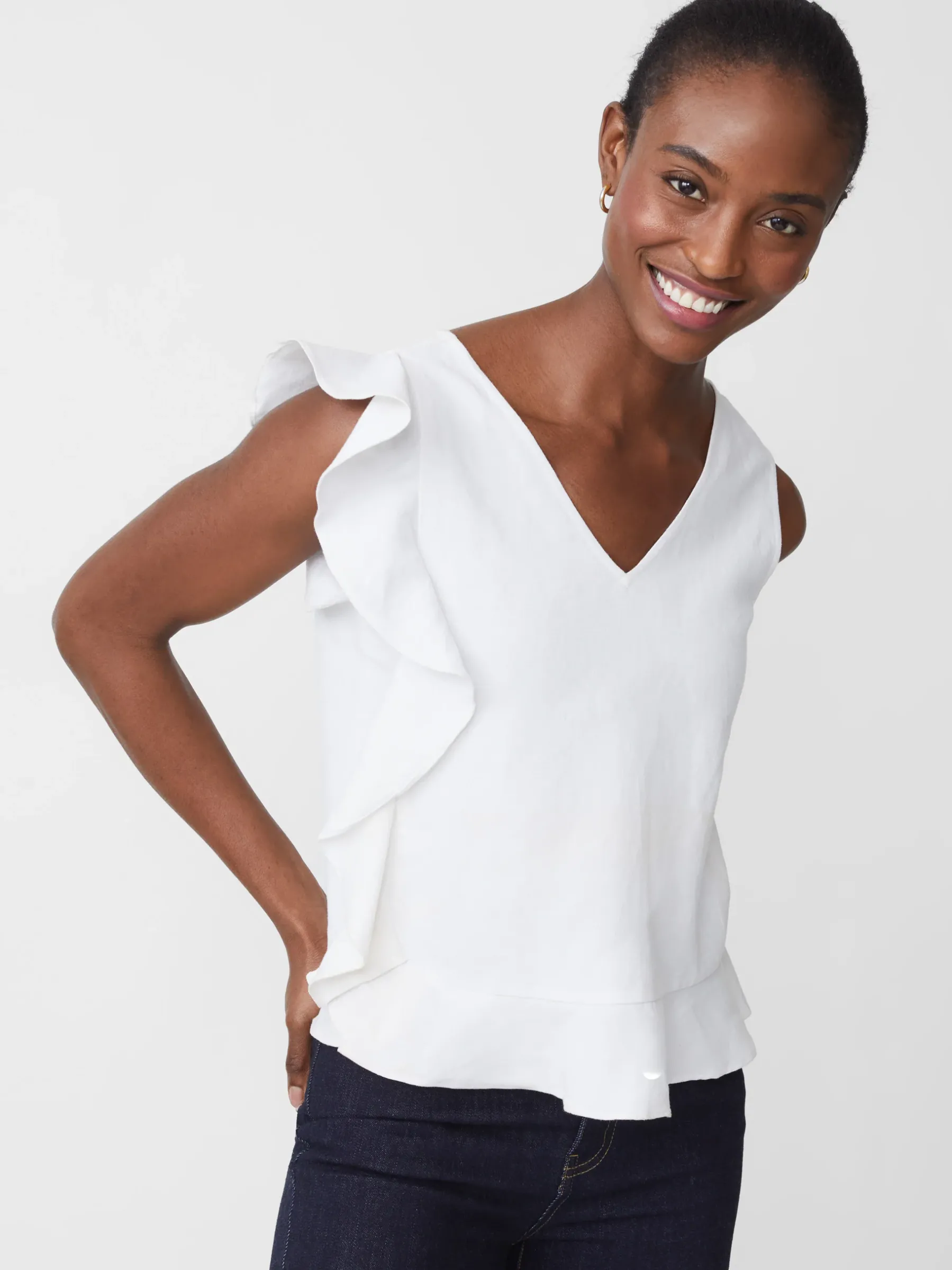 Athena Linen Blouse-J.McLaughlin Sale