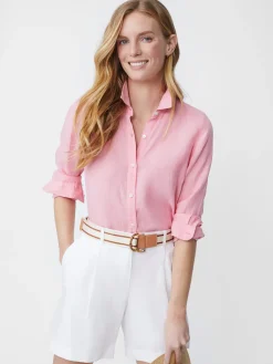 Britt Linen Shirt-J.McLaughlin Hot