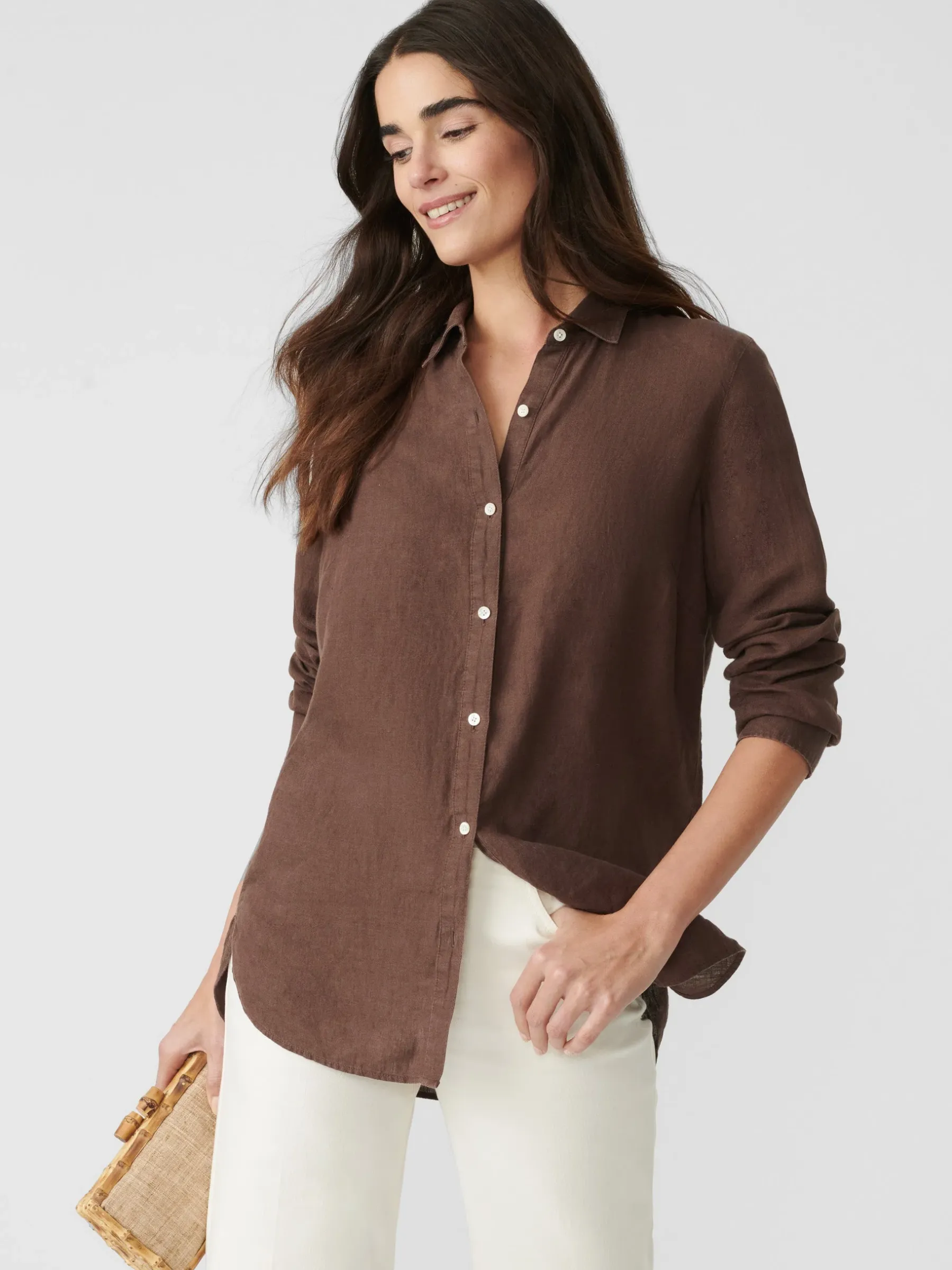 Britt Linen Shirt-J.McLaughlin Sale