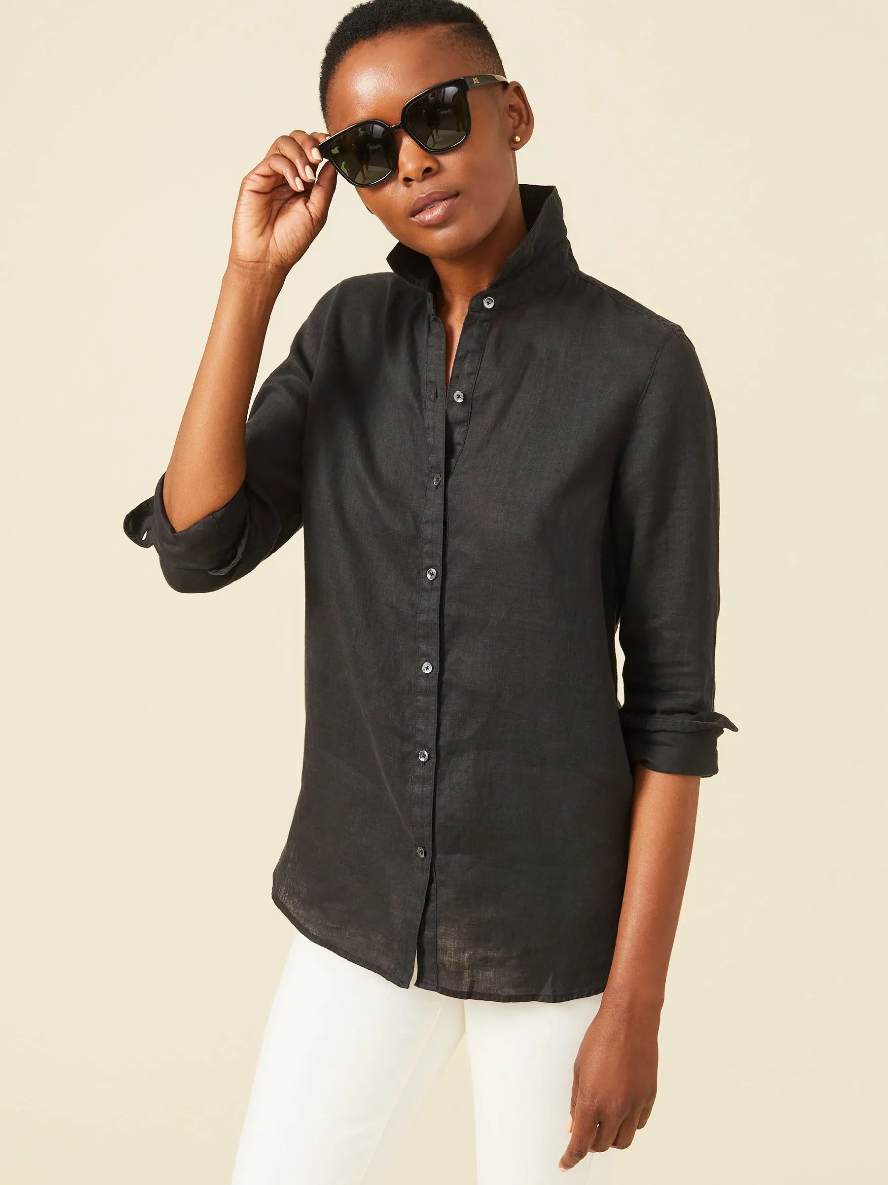 Britt Linen Shirt-J.McLaughlin Discount