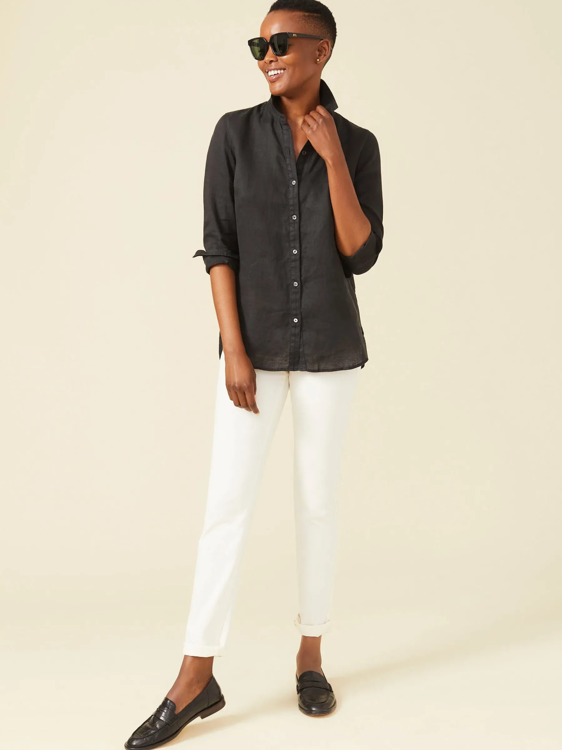 Britt Linen Shirt-J.McLaughlin Discount
