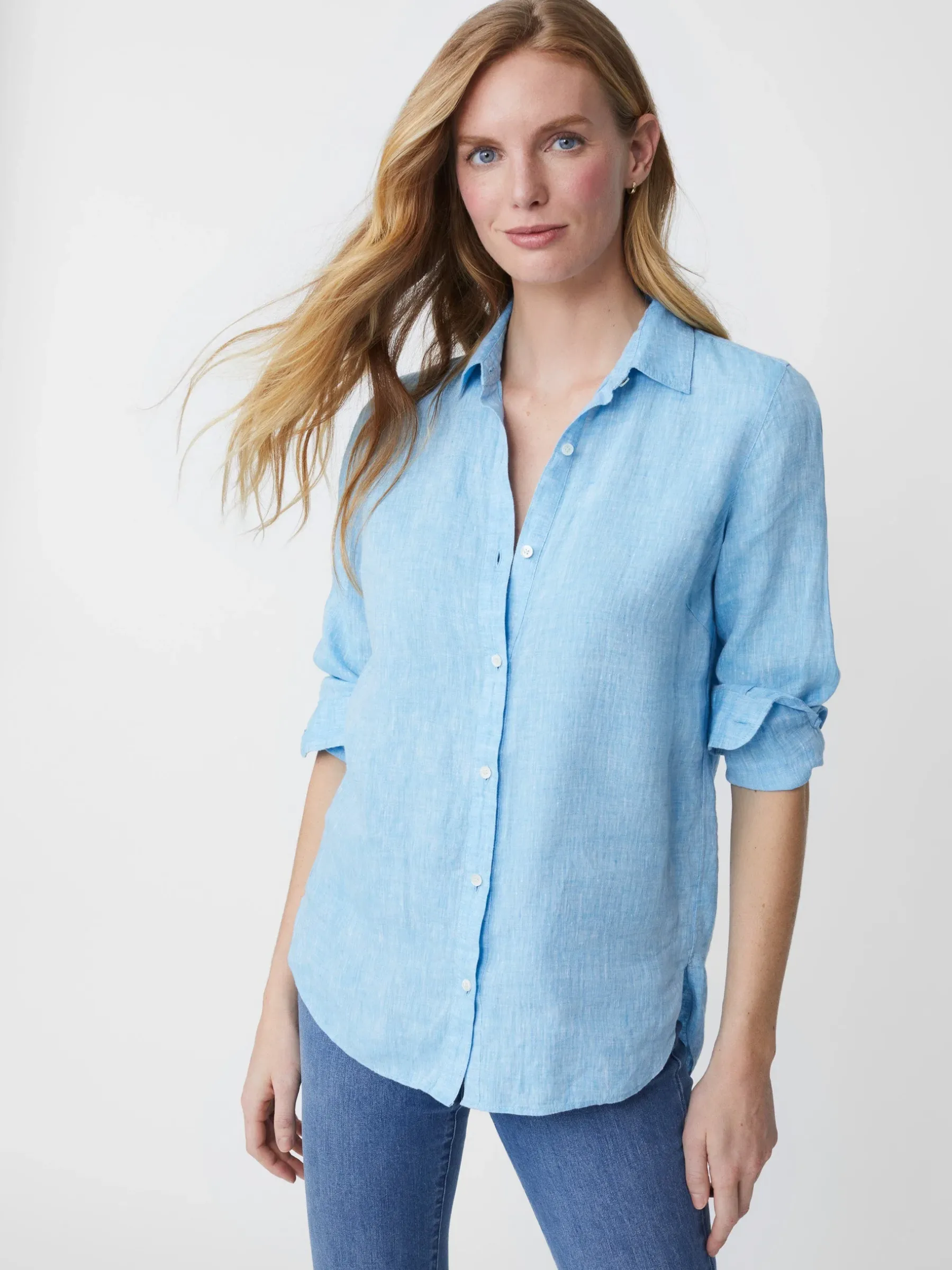 Britt Linen Shirt-J.McLaughlin Hot