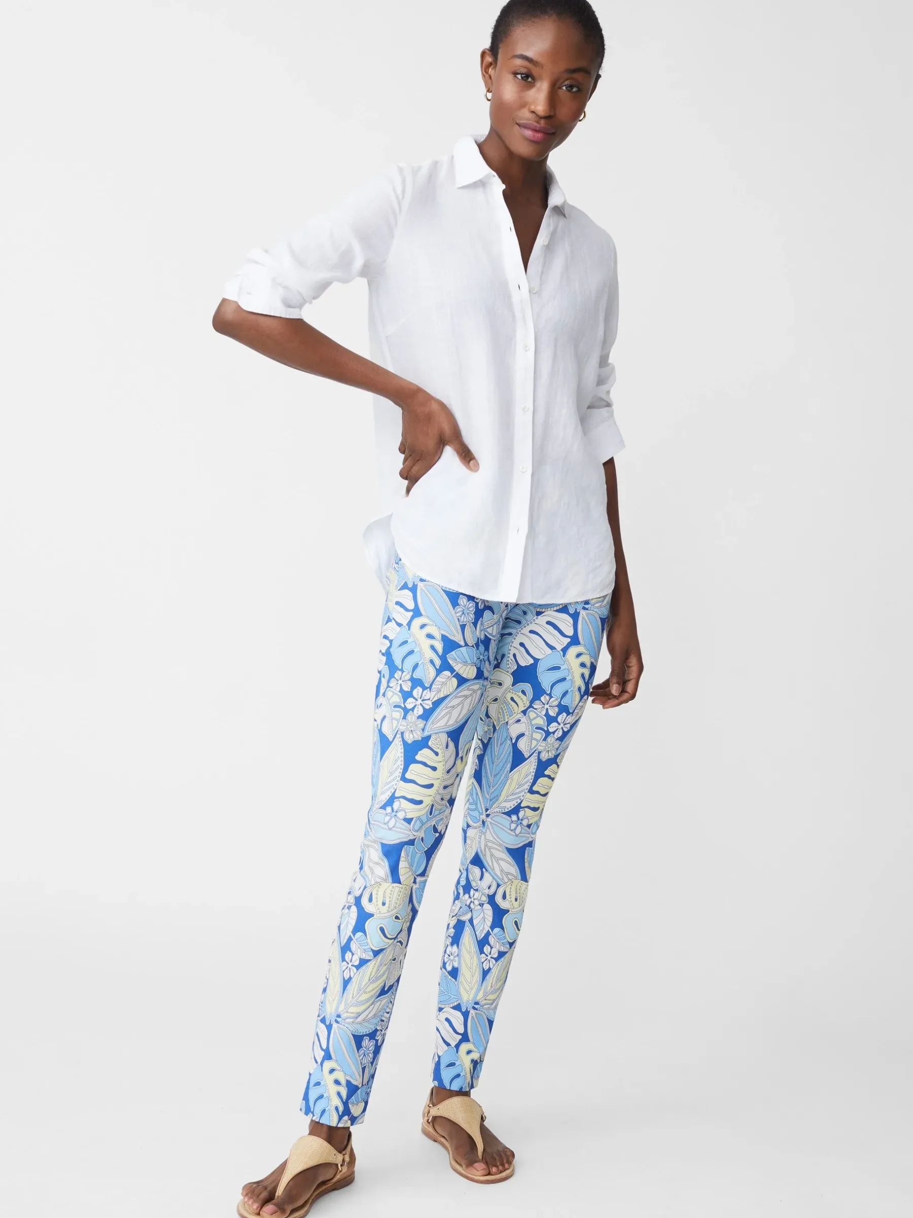 Britt Linen Shirt-J.McLaughlin Fashion