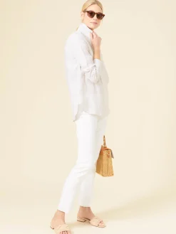 Britt Linen Shirt In Stripe-J.McLaughlin Clearance