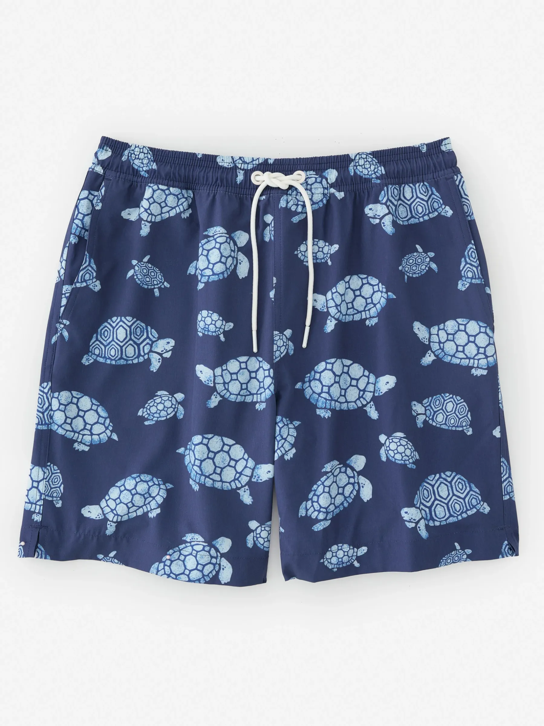 Bruce 7" Swim Trunks In Tortuga Trot-J.McLaughlin Fashion