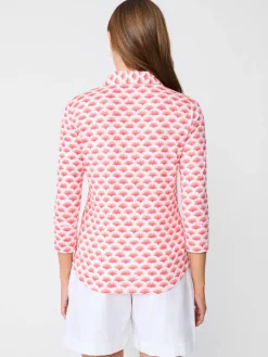 Brynn Linen Shirt In Gingko Mosaic-J.McLaughlin Clearance