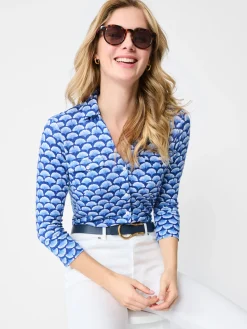 Brynn Linen Shirt In Gingko Mosaic-J.McLaughlin Online