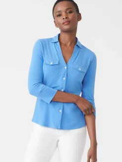 Brynn Lyford Jersey Shirt-J.McLaughlin Fashion