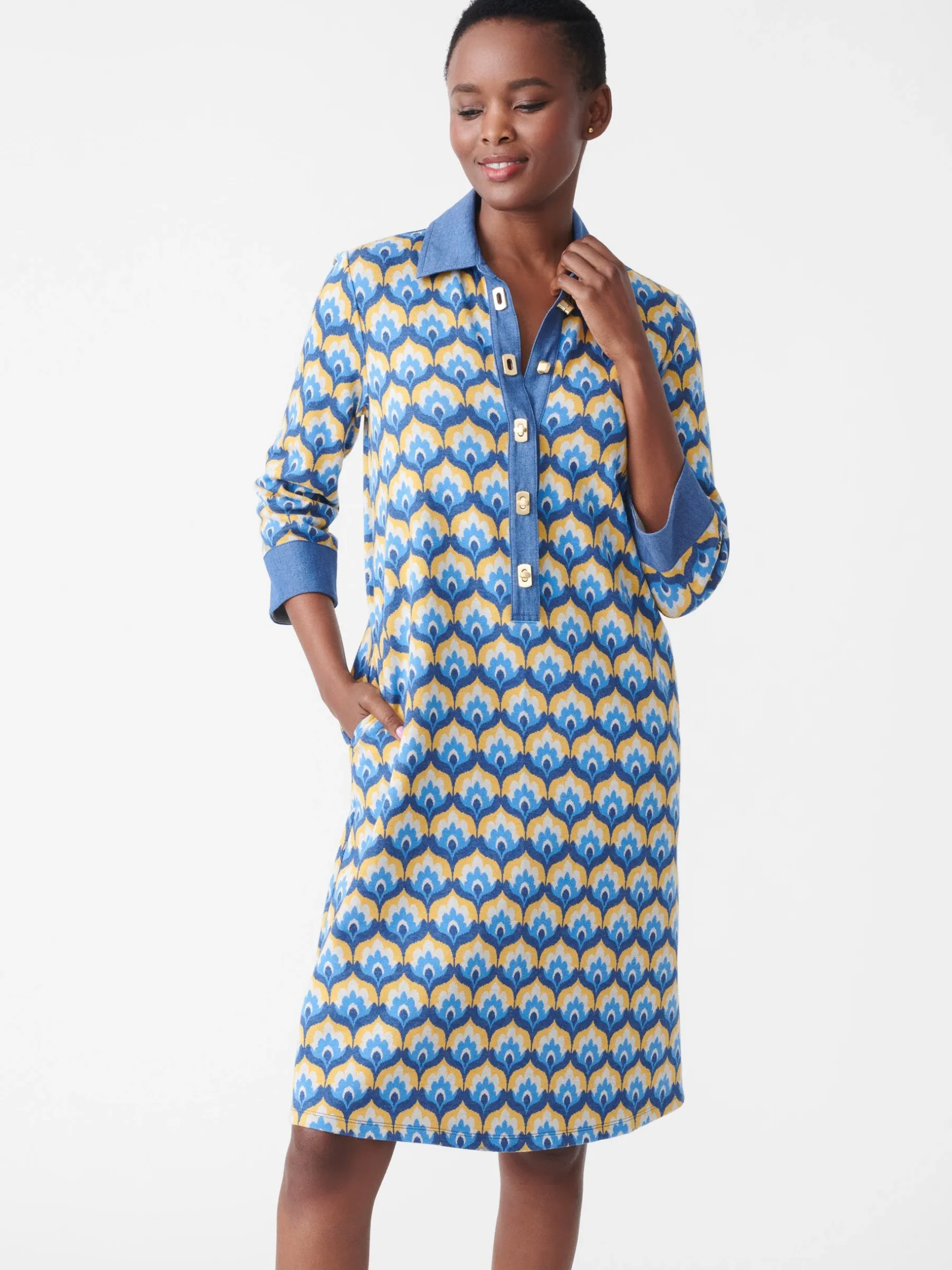 Bryony Dress In Mod Squad-J.McLaughlin Discount