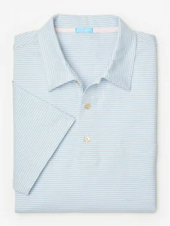 Callahan Cotton Polo In Stripe-J.McLaughlin New