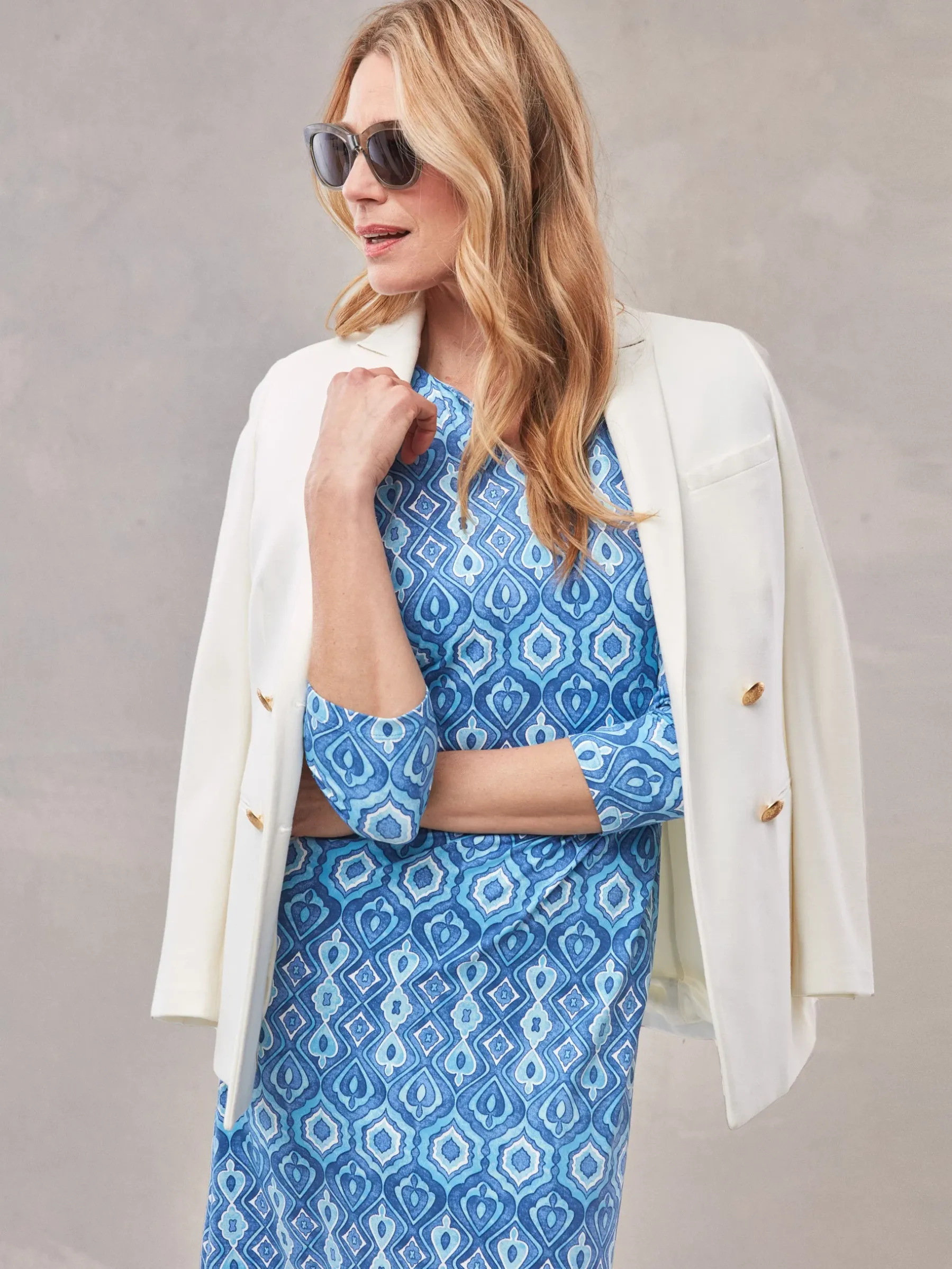 Carly Dress In Lantern Pop-J.McLaughlin New