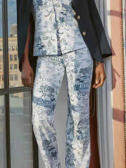 Carmel Pants In Chinoiserie Toile-J.McLaughlin Hot