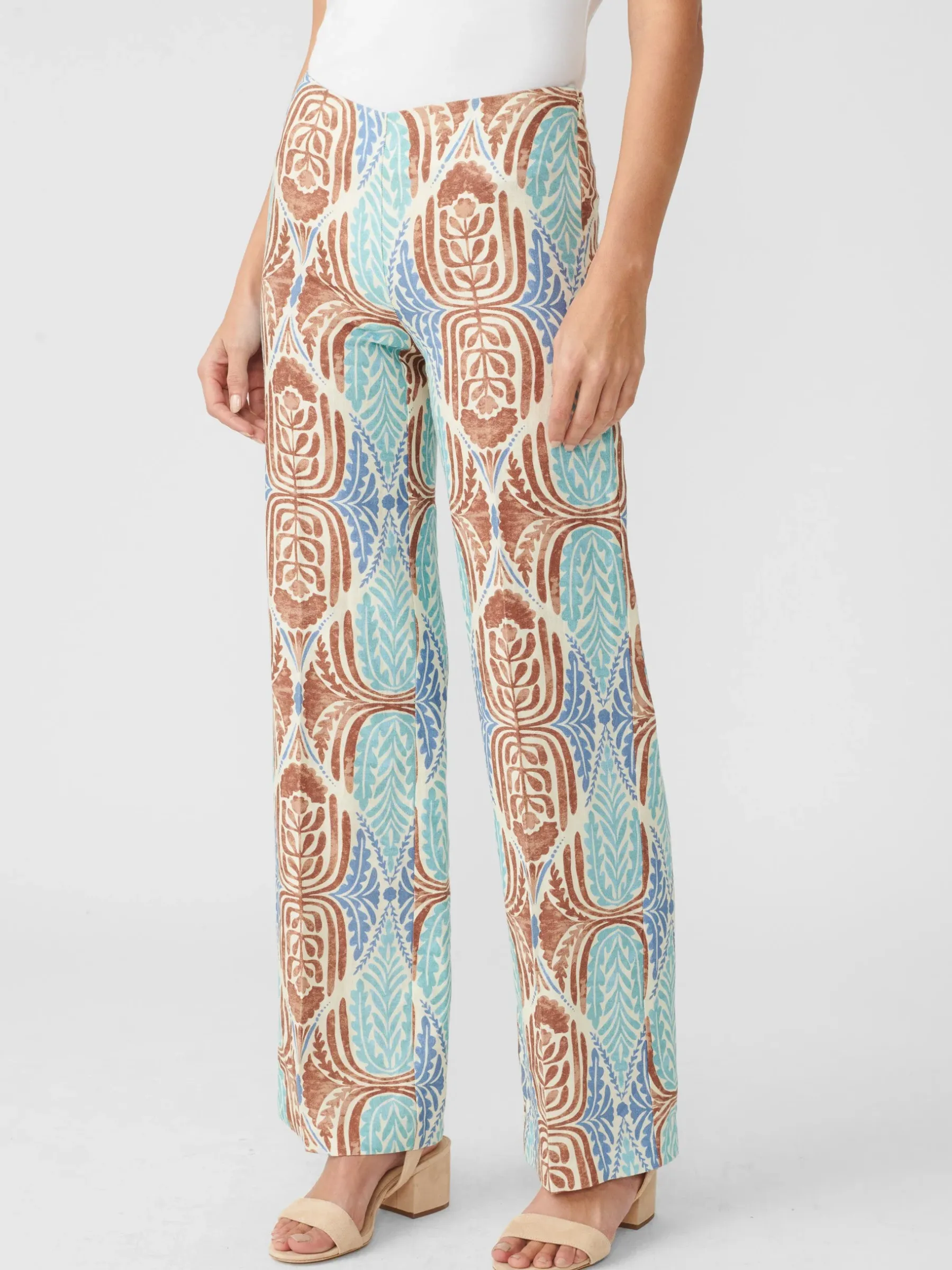 Carter Linen Pants In Carriage House Floral-J.McLaughlin Hot