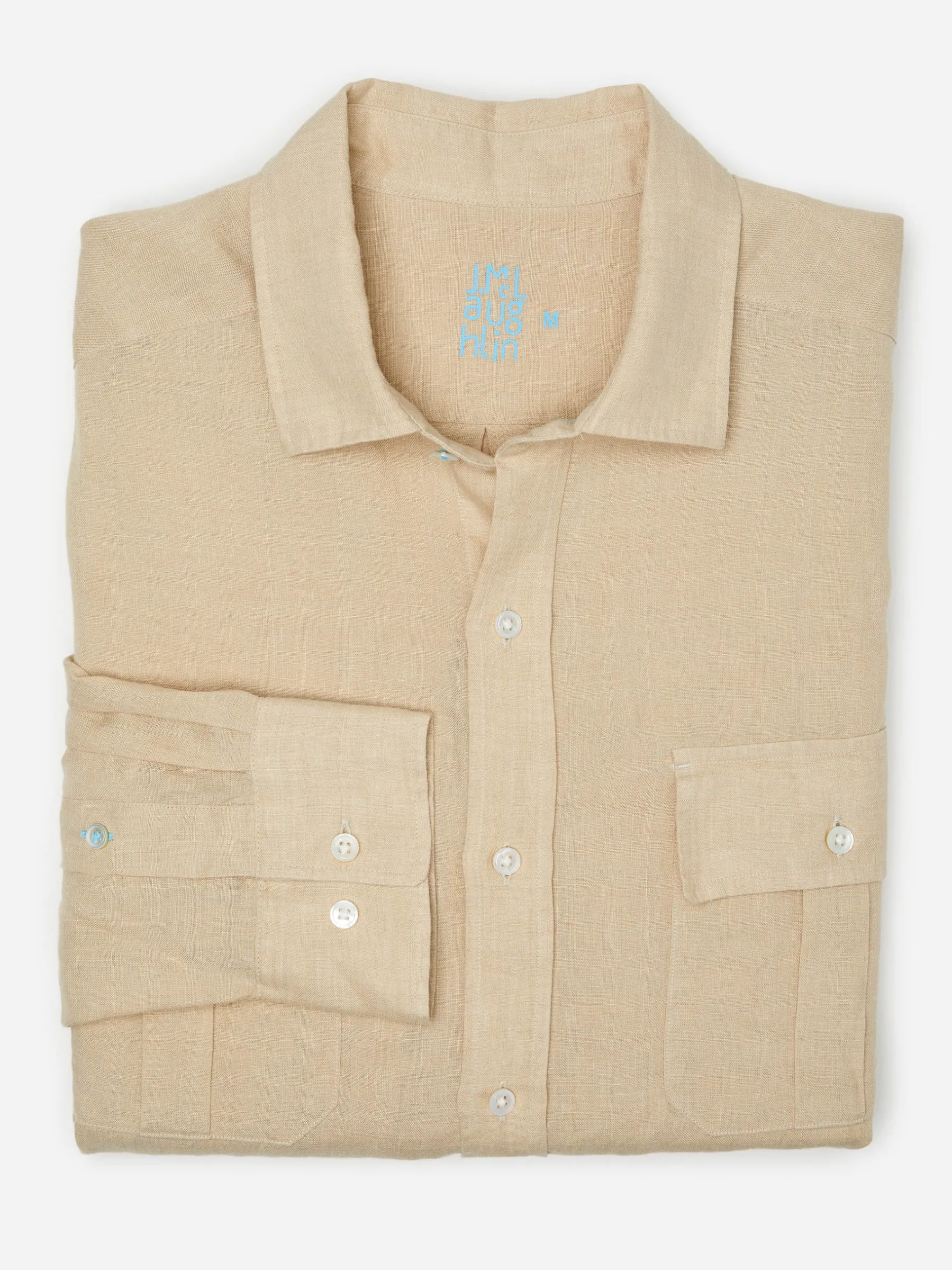 Christos Classic Fit Linen Shirt-J.McLaughlin Fashion