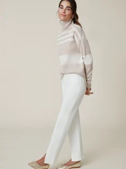 Clara Cashmere Turtleneck In Stripe-J.McLaughlin Clearance
