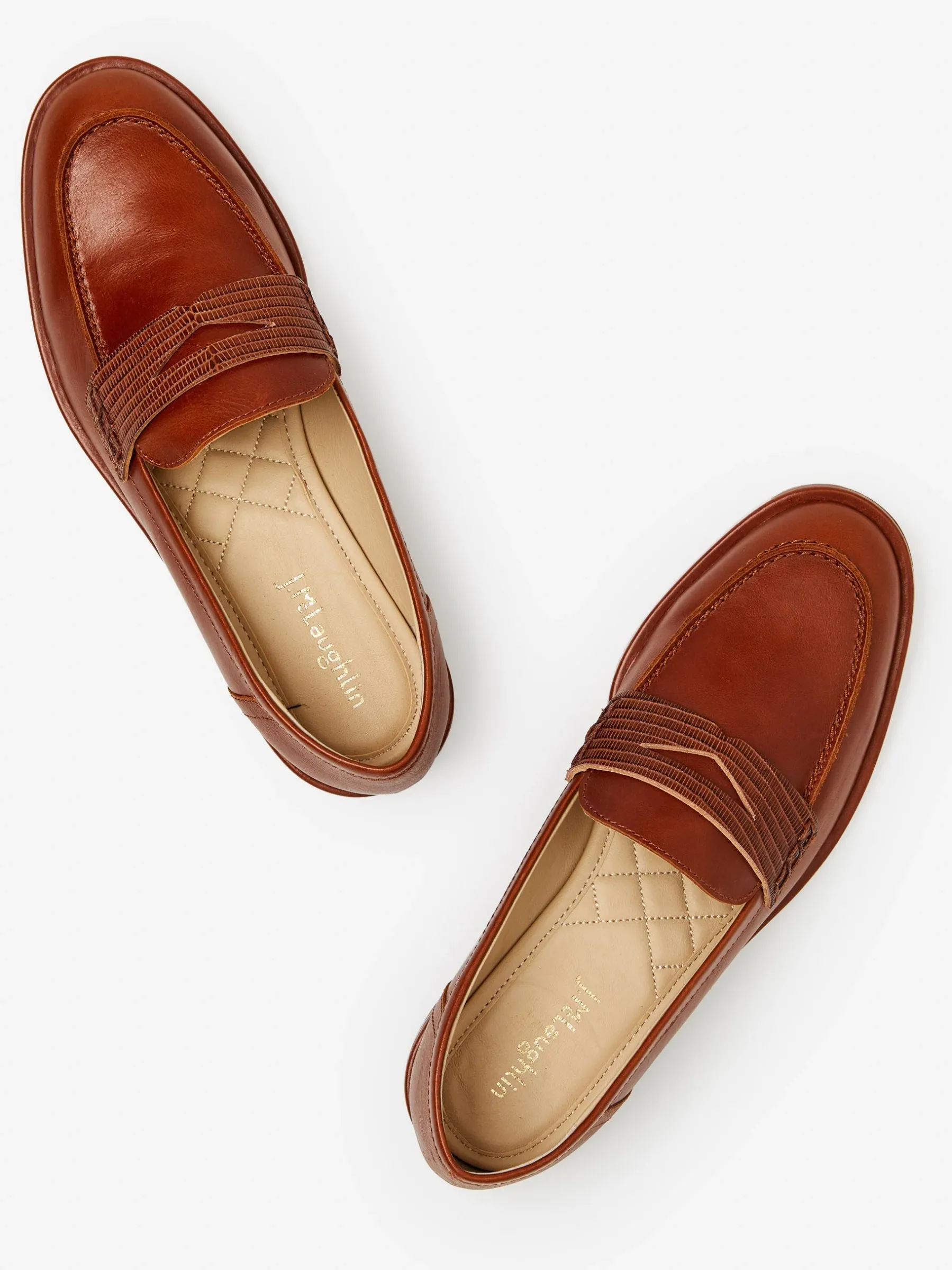 Concetta Leather Loafers-J.McLaughlin Online