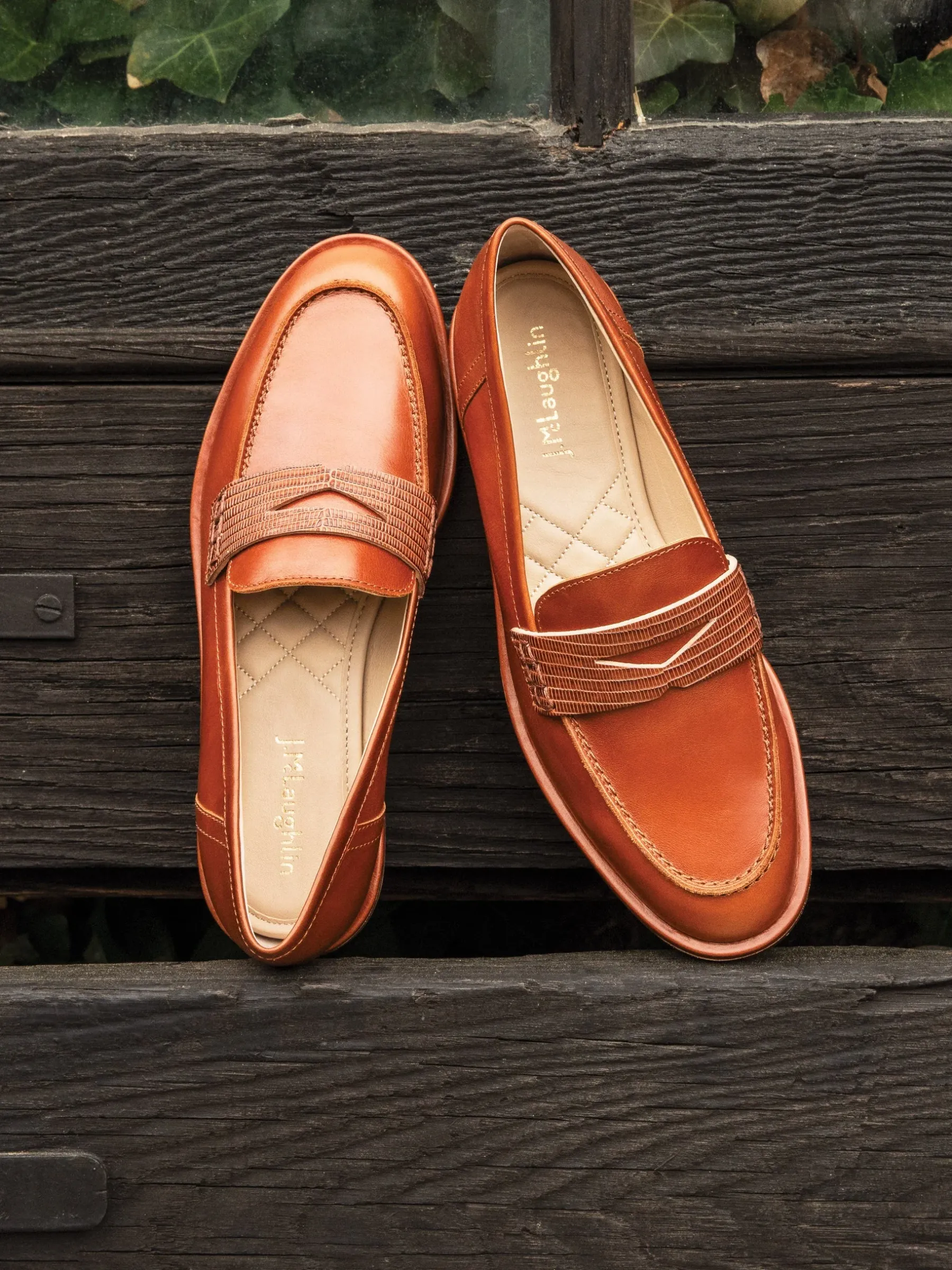 Concetta Leather Loafers-J.McLaughlin Online