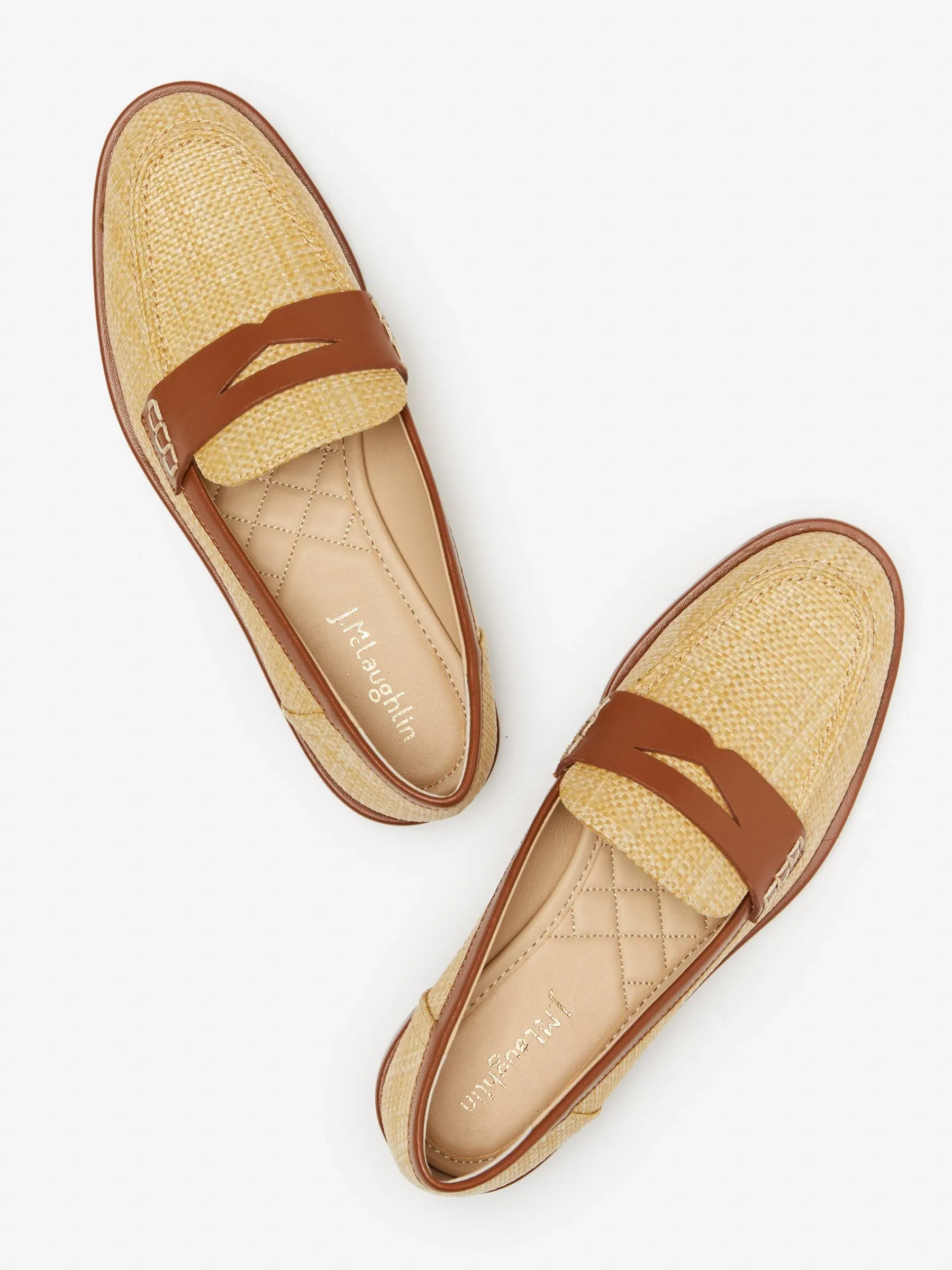 Concetta Raffia Loafers-J.McLaughlin Discount