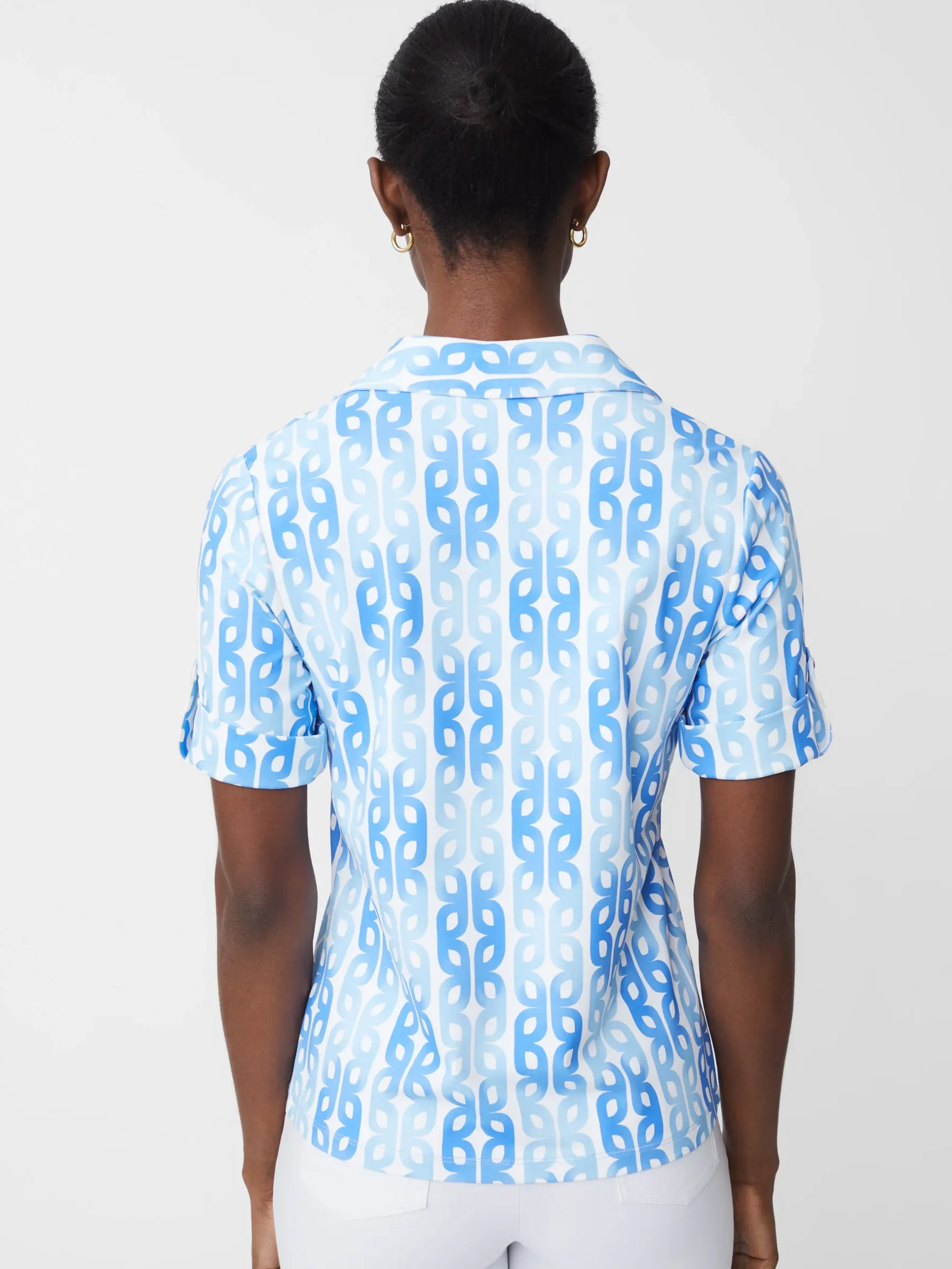 Cornelia Shirt In Mini Block Chain-J.McLaughlin Online