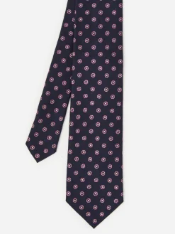 Cotton Silk Tie In Micro Daisy-J.McLaughlin Clearance