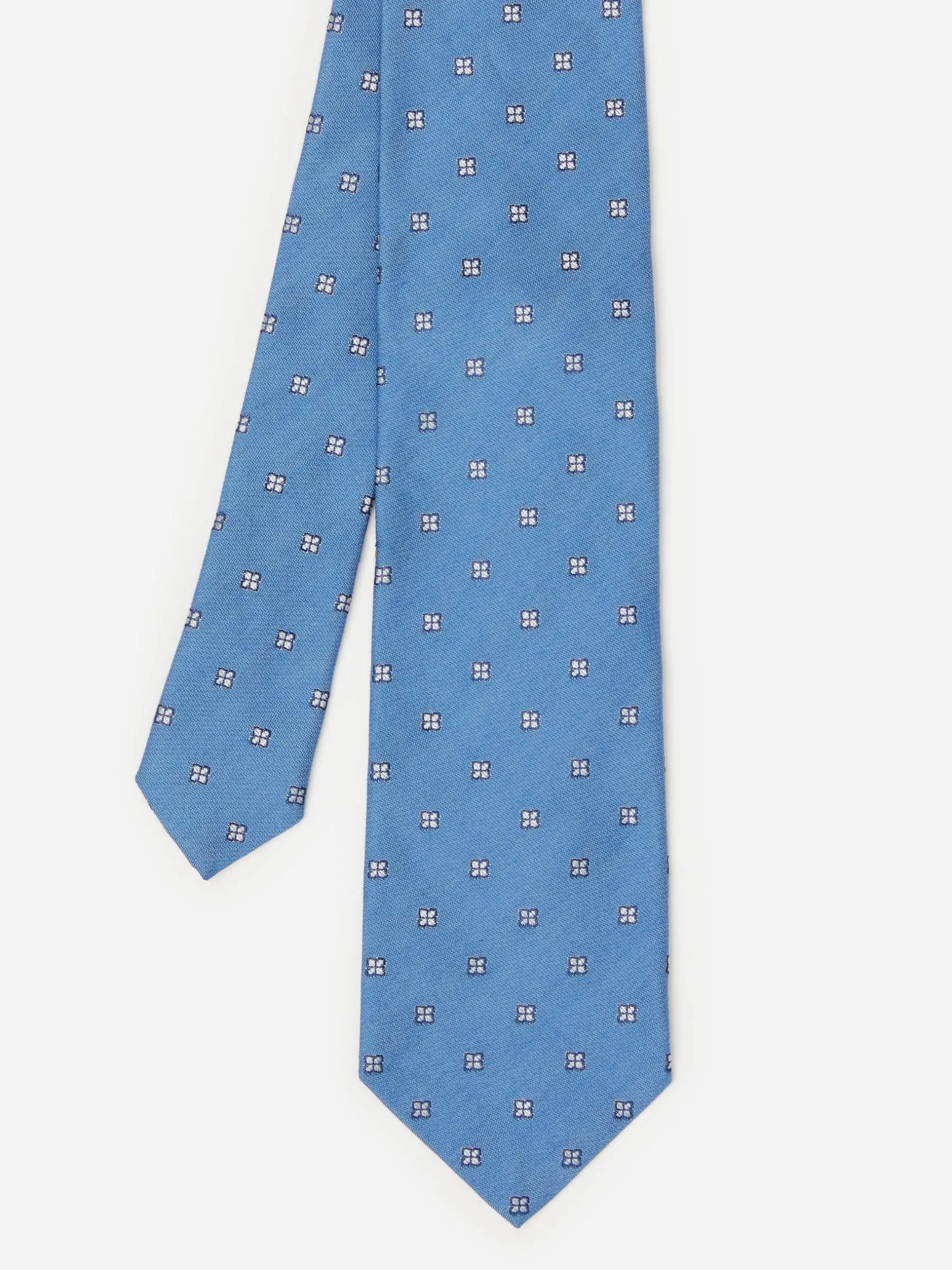 Cotton Silk Tie In Micro Hydrangea-J.McLaughlin Sale
