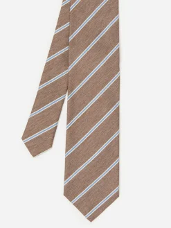 Cotton Silk Tie In Regimental Stripe-J.McLaughlin Hot