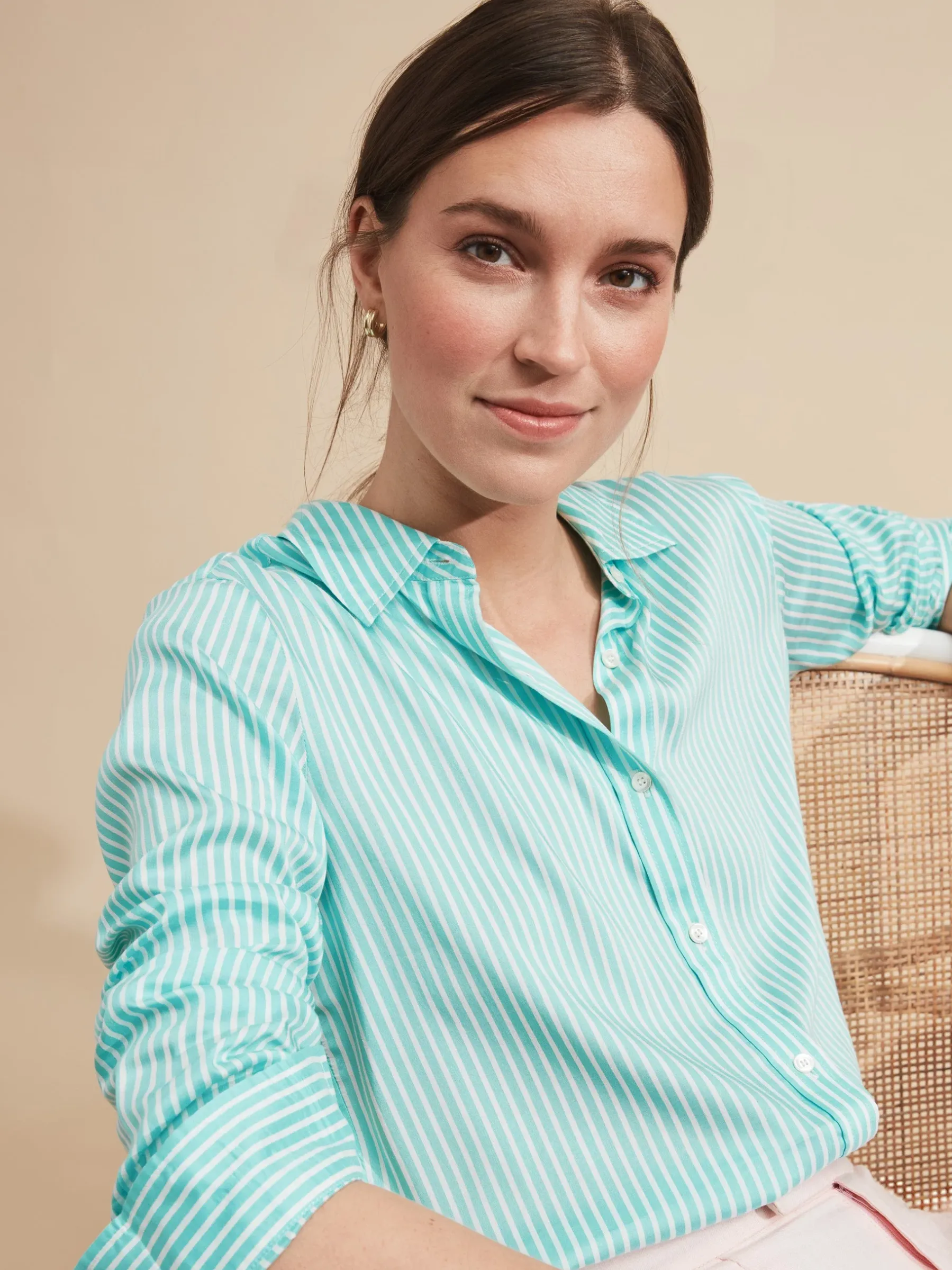 Denver Silk Shirt In Stripe-J.McLaughlin Sale