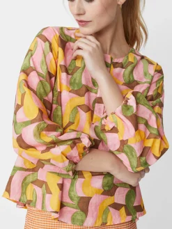Edda Blouse In Abstract Chaise-J.McLaughlin Discount