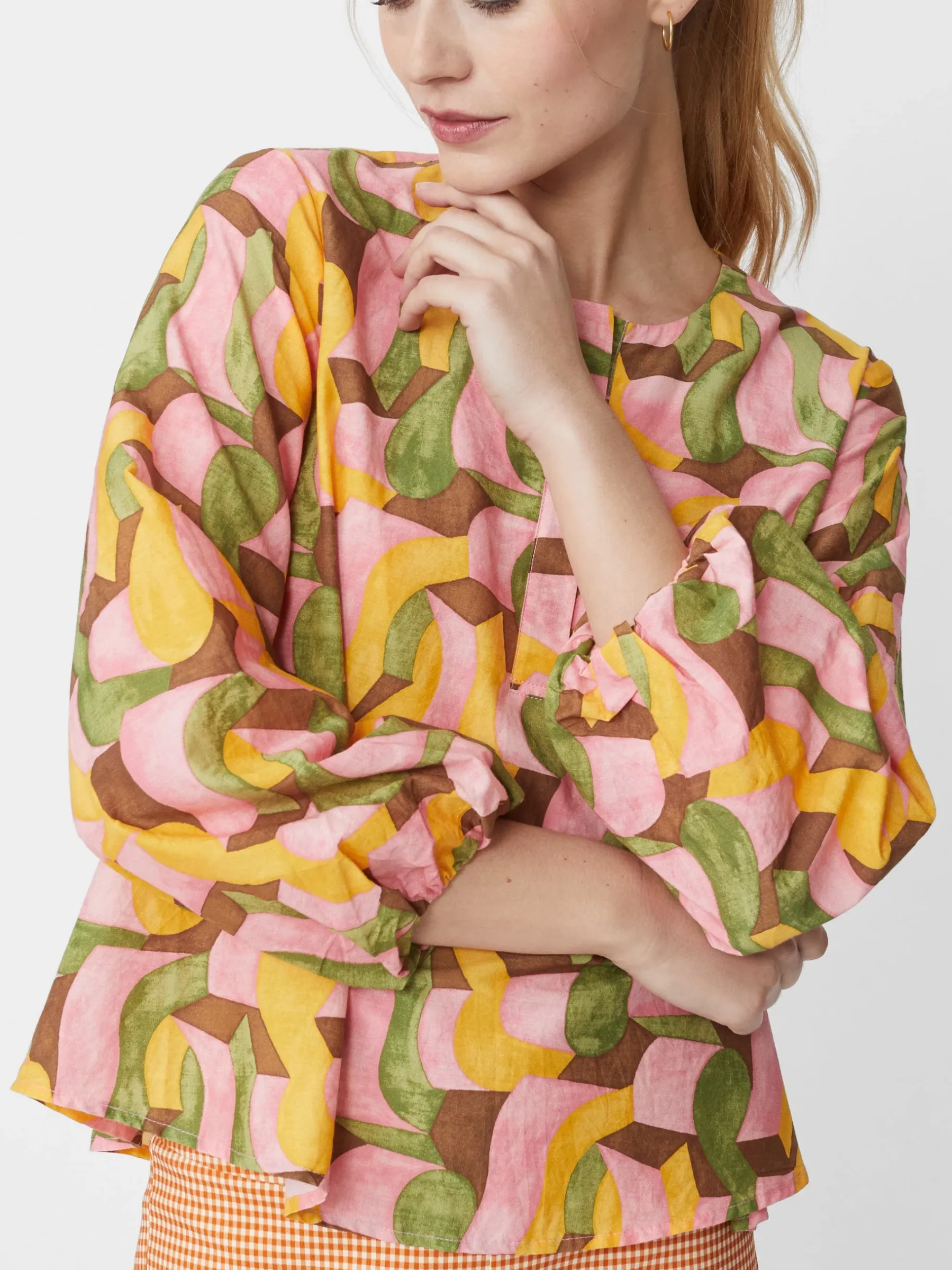 Edda Blouse In Abstract Chaise-J.McLaughlin Discount