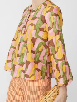 Edda Blouse In Abstract Chaise-J.McLaughlin Discount