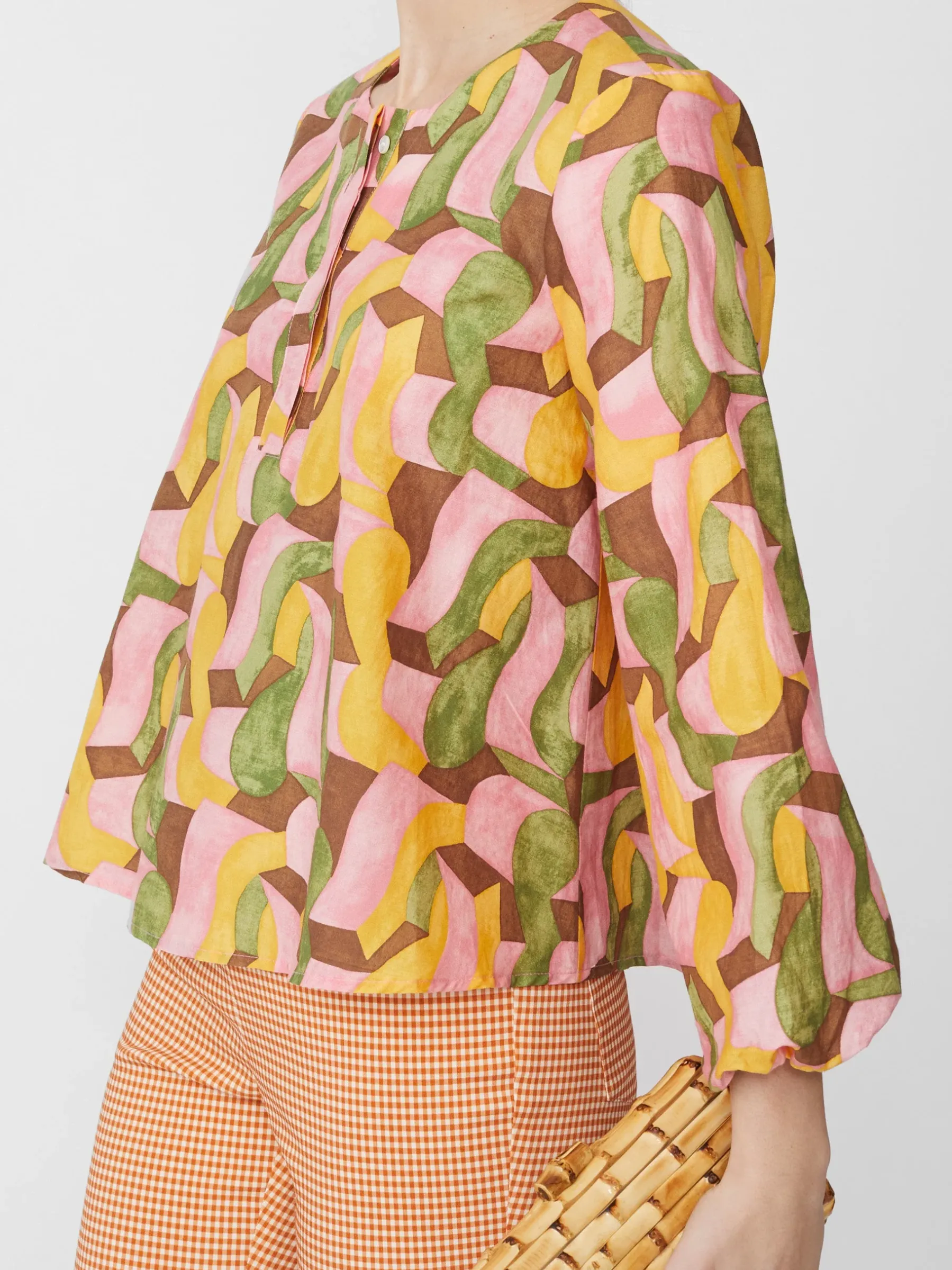 Edda Blouse In Abstract Chaise-J.McLaughlin Discount