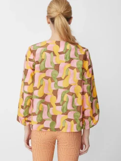 Edda Blouse In Abstract Chaise-J.McLaughlin Discount