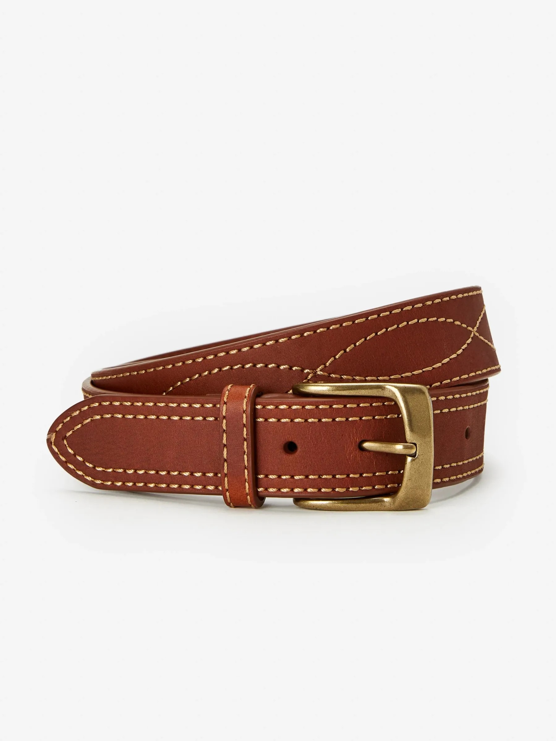 Embroidered Leather Belt-J.McLaughlin Fashion