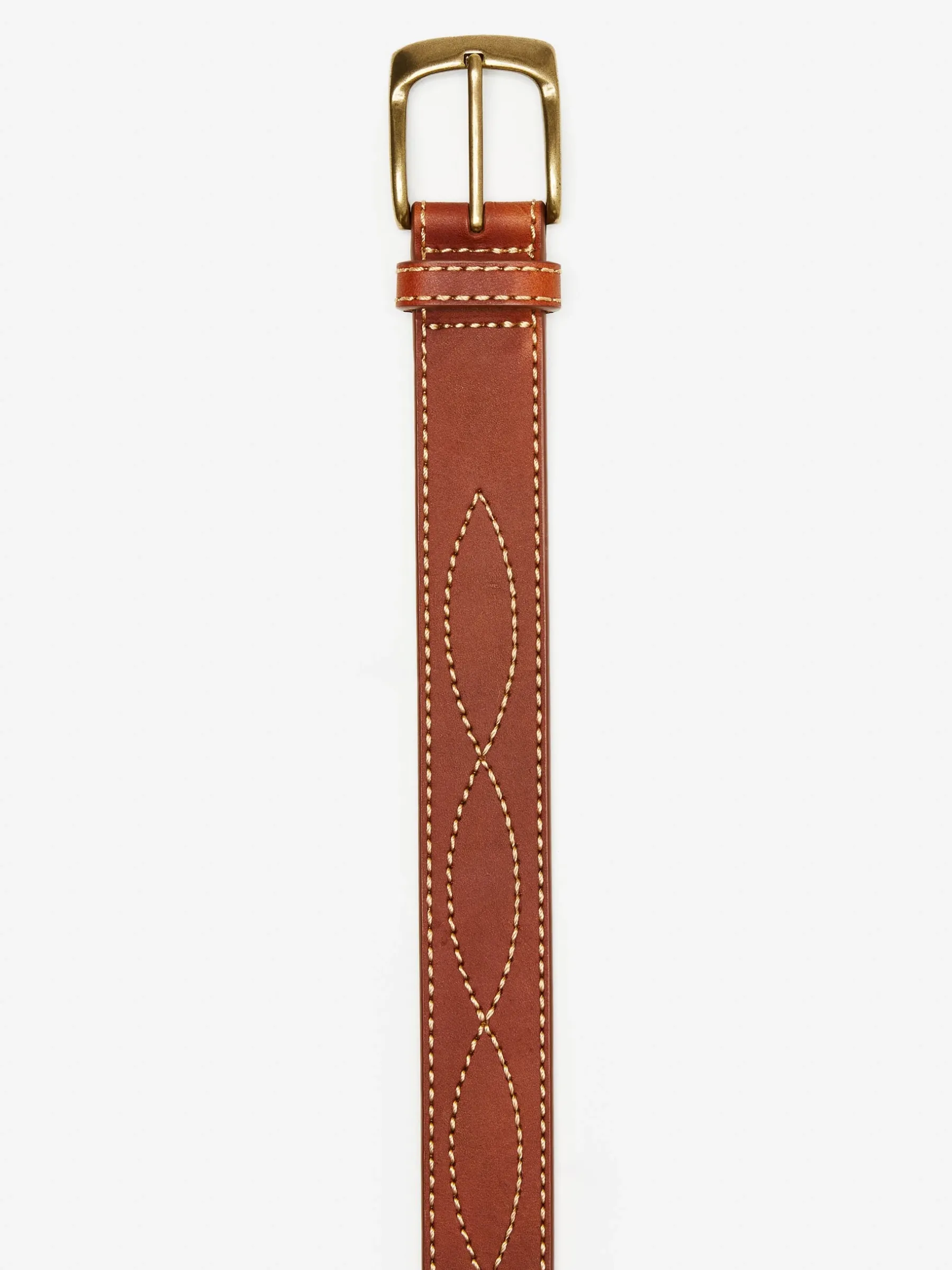 Embroidered Leather Belt-J.McLaughlin Fashion