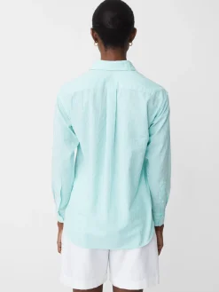 Finn Seersucker Shirt In Stripe-J.McLaughlin Outlet