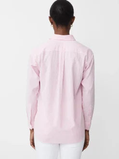 Finn Seersucker Shirt In Stripe-J.McLaughlin Clearance