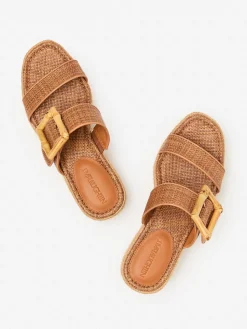 Fleur Bamboo Buckle Wedges-J.McLaughlin Sale