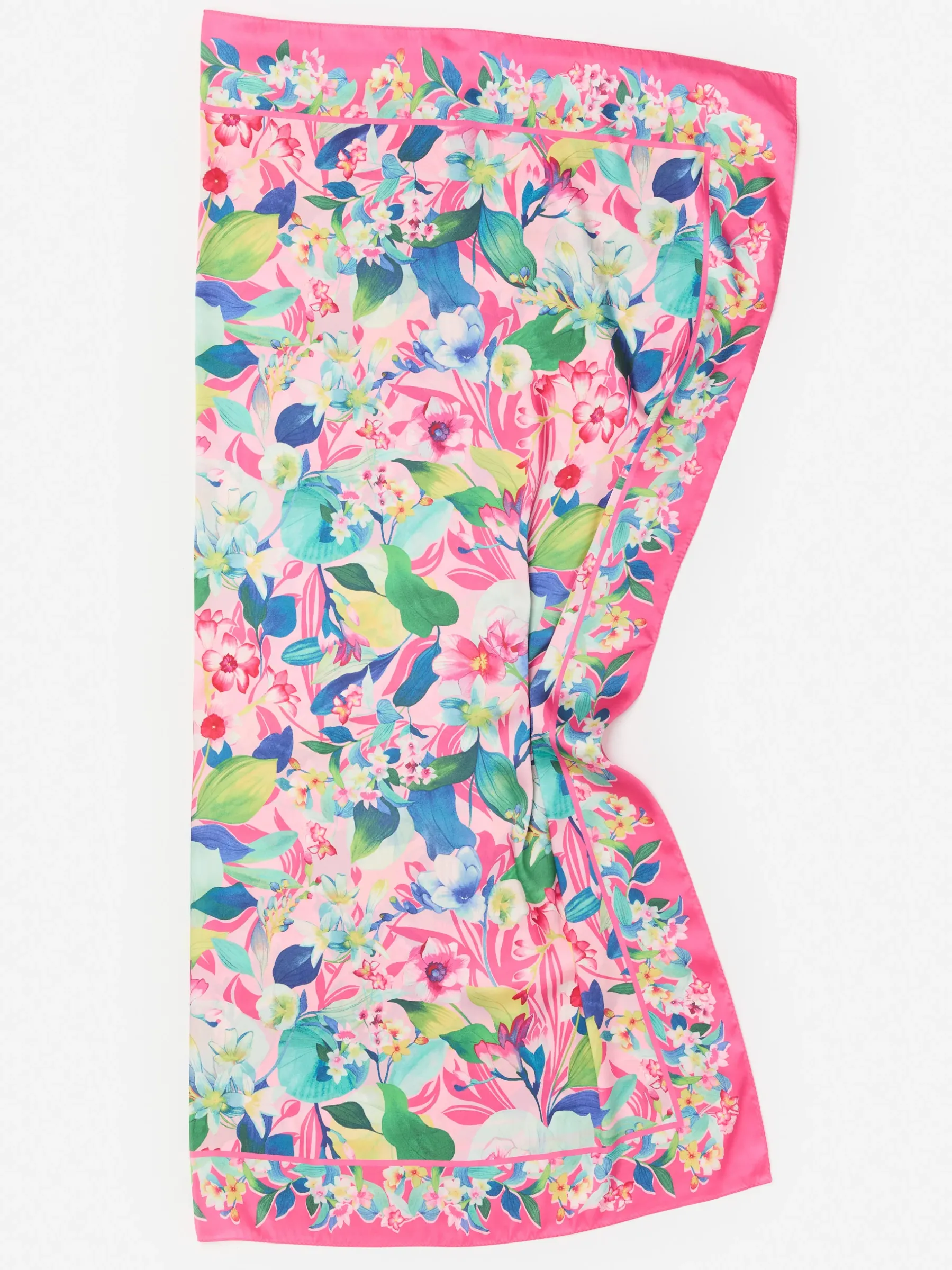 Gemma Scarf In Floral Reef Border-J.McLaughlin Fashion