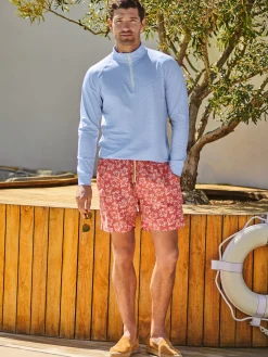 Gibson Swim Trunks In Batik Turtle-J.McLaughlin Best