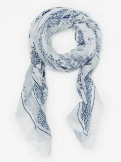 Giselle Scarf In Chinoiserie Toile Square-J.McLaughlin Online