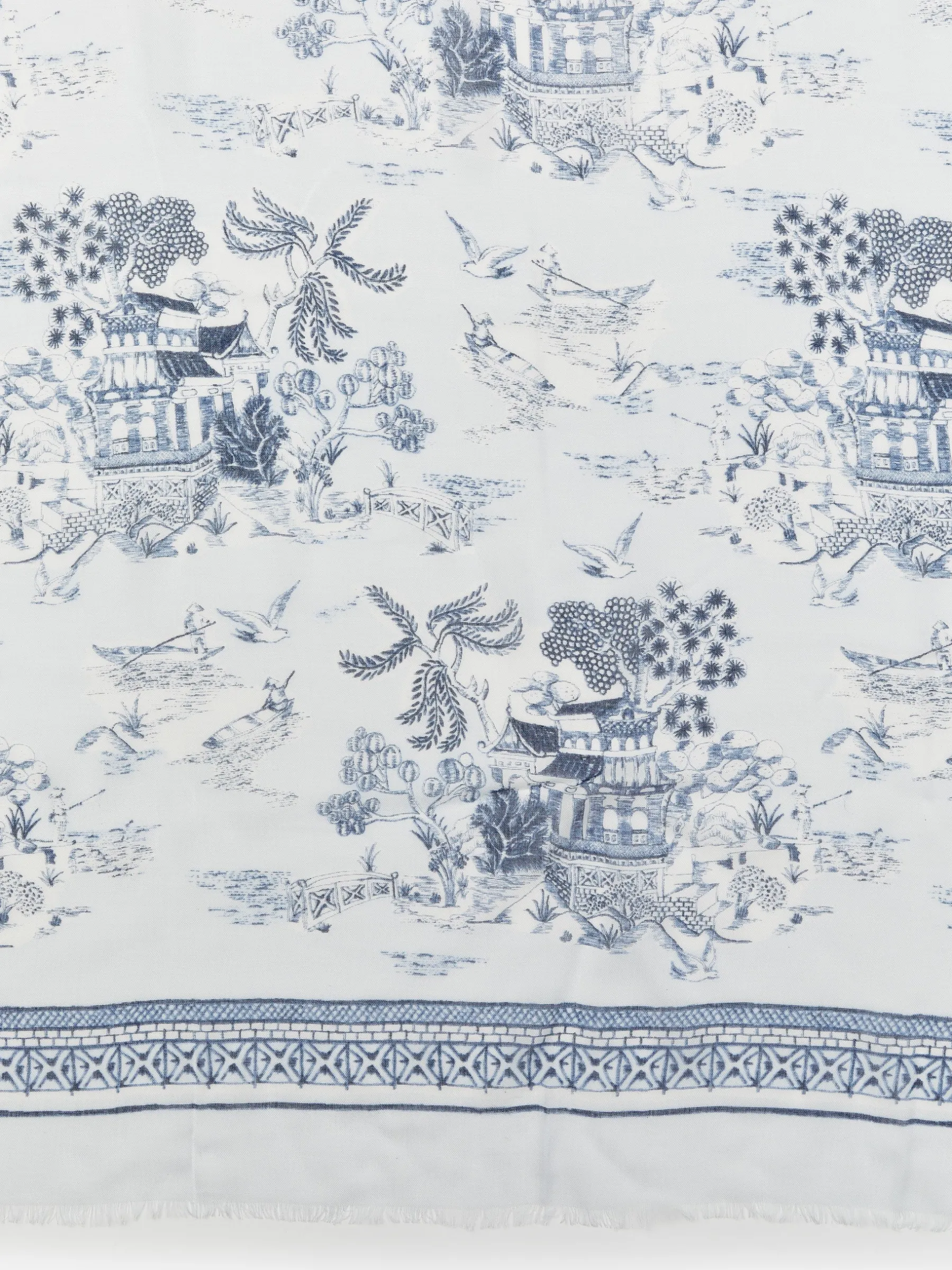 Giselle Scarf In Chinoiserie Toile Square-J.McLaughlin Online