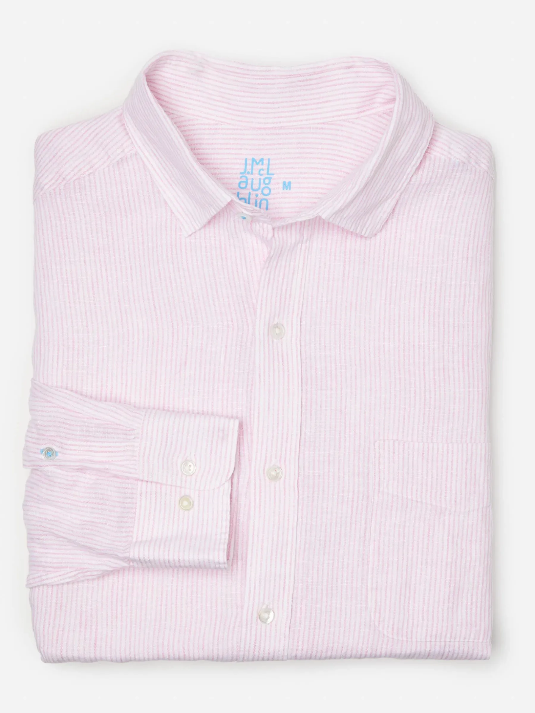Gramercy Classic Fit Linen Shirt In Fineline-J.McLaughlin Hot