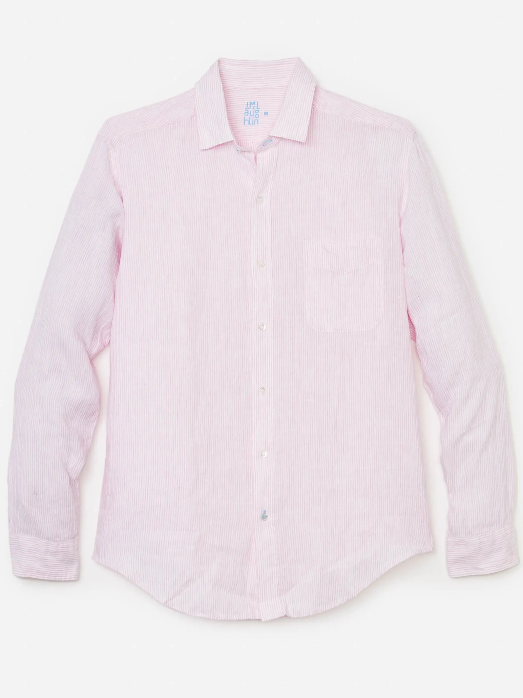 Gramercy Classic Fit Linen Shirt In Fineline-J.McLaughlin Hot
