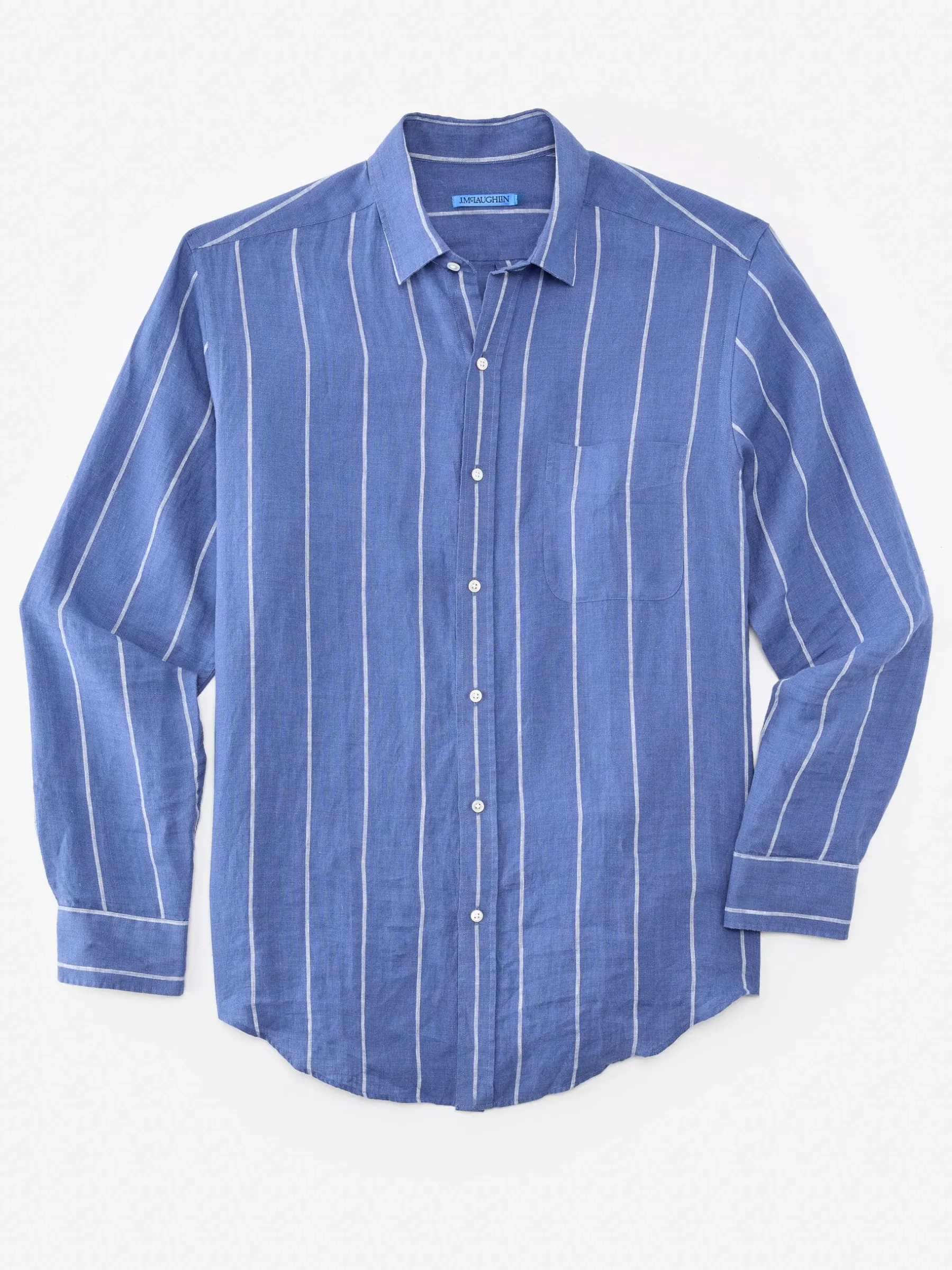 Gramercy Classic Fit Linen Shirt In Stripe-J.McLaughlin Sale